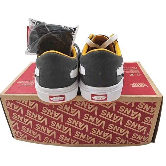 VANS ~Men's 7; Woman 8.5~ Berle Pro Pewter Gray Grey / Mango Mojito White NEW. - Picture 14 of 16